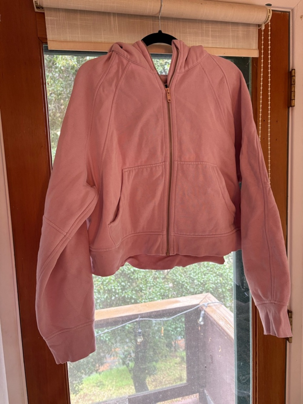 Lululemon Scuba Pink Zip-Up Hooded Sweatshirt